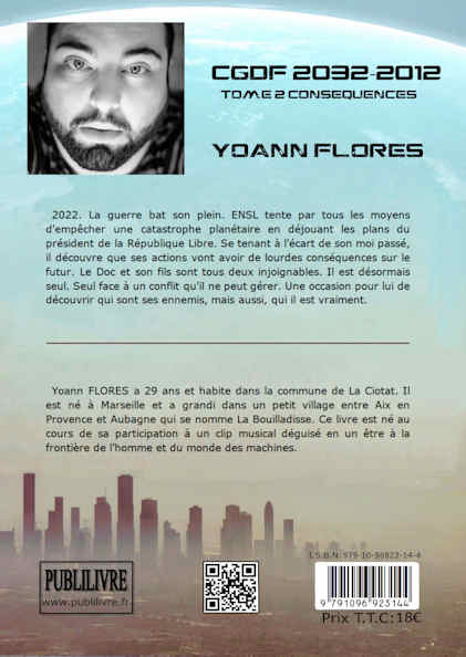 Photo verso du livre:CGDF 2032-2012 - tome 2 : Conséquences par Yoann FLORES 