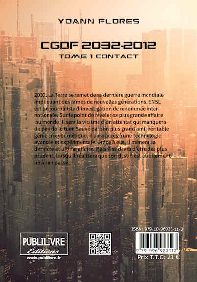Photo verso du livre: CGDF 2032-2012 - tome 1 : Contact par Yoann FLORES 