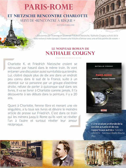 Affiche  du livre:  Paris-Rome par Nathalie COUGNY